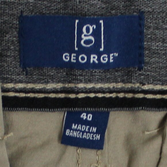 NWT George Men’s Stone Wash Below the Knee Messenger Or Cargo Style Shorts - Picture 6 of 13